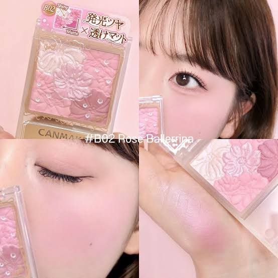 ของแท้100% CANMAKE Glow Fleur Cheeks Blend Type บลัชดอกไม้แคนเมค