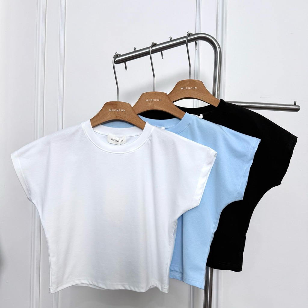 A58 เสื้อ mini crop muenfun
