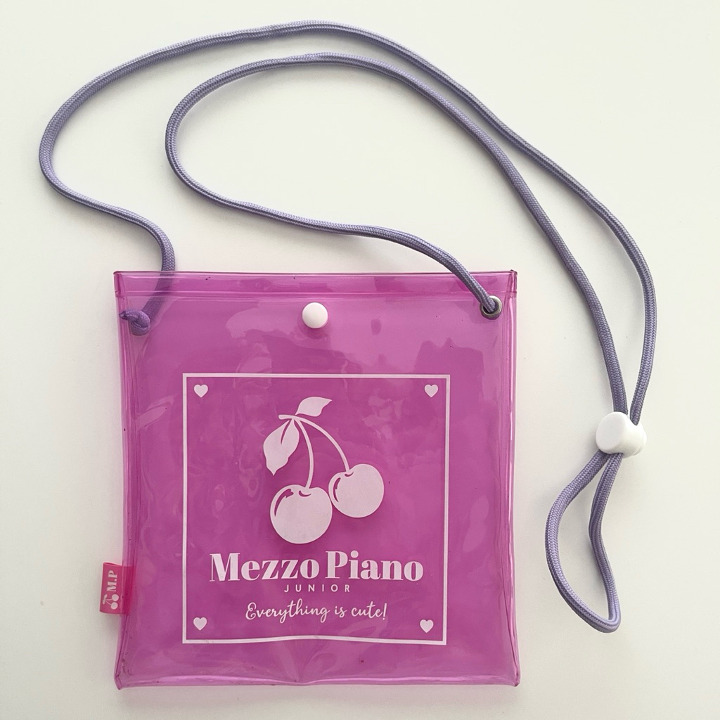 กระเป๋า Mezzo Piano สีชมพูใส น่ารักมาก ของสะสม ของแท้จากญี่ปุ่น
