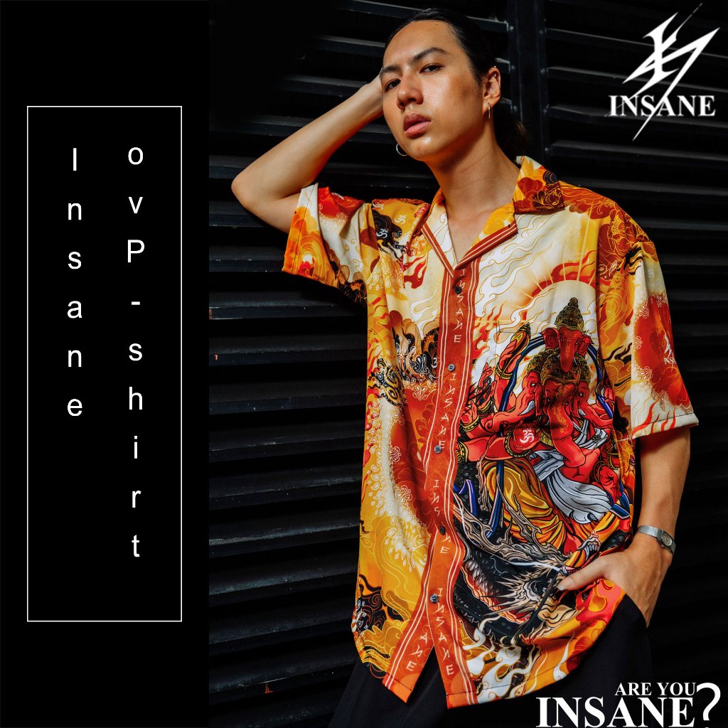 เสื้อเชิ้ตโอเวอร์ไซส์ สุริยคเณศศิลป์ SURIYA GANESHA Collection Oversizedshirt INSANE