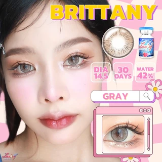 🔥คอนแทคเลนส์✨ขนาดบิ๊กอาย✨ Brittany (Luxzylens) ✨ Brown/Gray