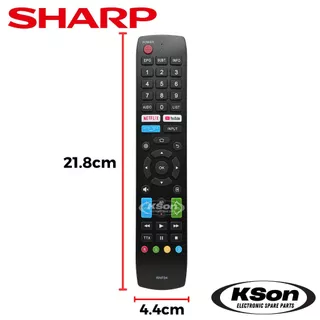 รีโมททีวี สมาร์ททีวี ชาร์ป อะไหล่ทีวี Sharp Smart TV Remote Control รุ่น RNF04