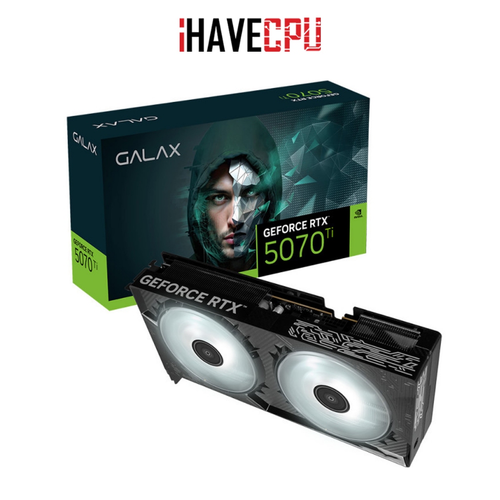 การ์ดจอ (vga) iHAVECPU GALAX GEFORCE RTX 5070 TI 1-CLICK OC 2X 16GB GDDR7 256BIT