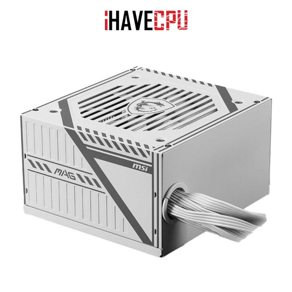อุปกรณ์จ่ายไฟ (psu) iHAVECPU MSI MAG A650BNL 650W (80+BRONZE) WHITE
