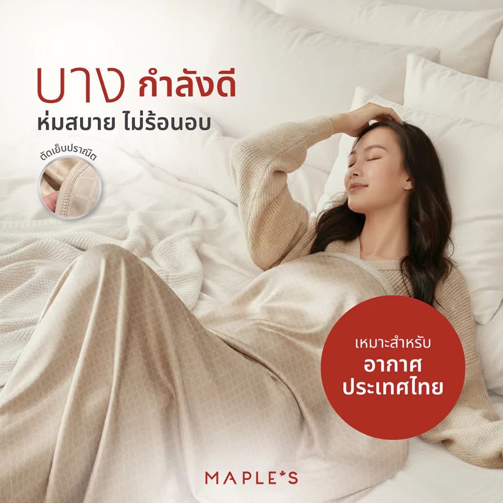 MAPLE S ผ้าห่มผ้าแพรแจ็คการ์ด กันไรฝุ่น thumbnail 6