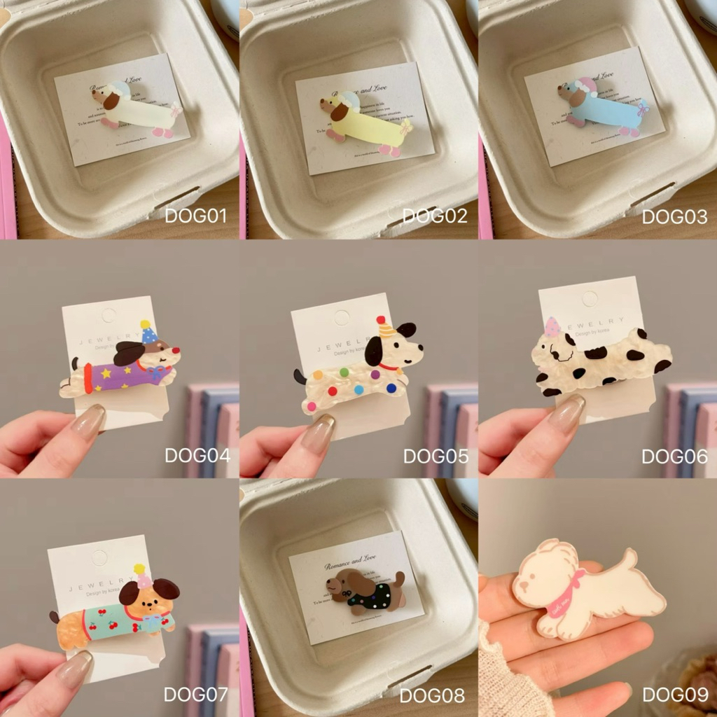 กิ๊บหมาน่ารักๆหลากสีหลายสไตล์(1pcs)