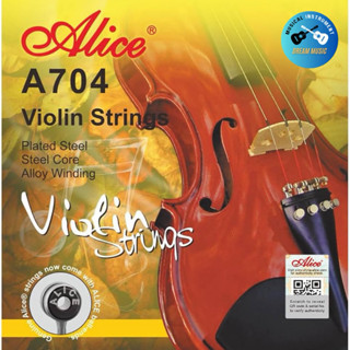 สายไวโอลิน Alice A704 สายไวโอลินคุณภาพดี VIOLIN STRINGS A704…