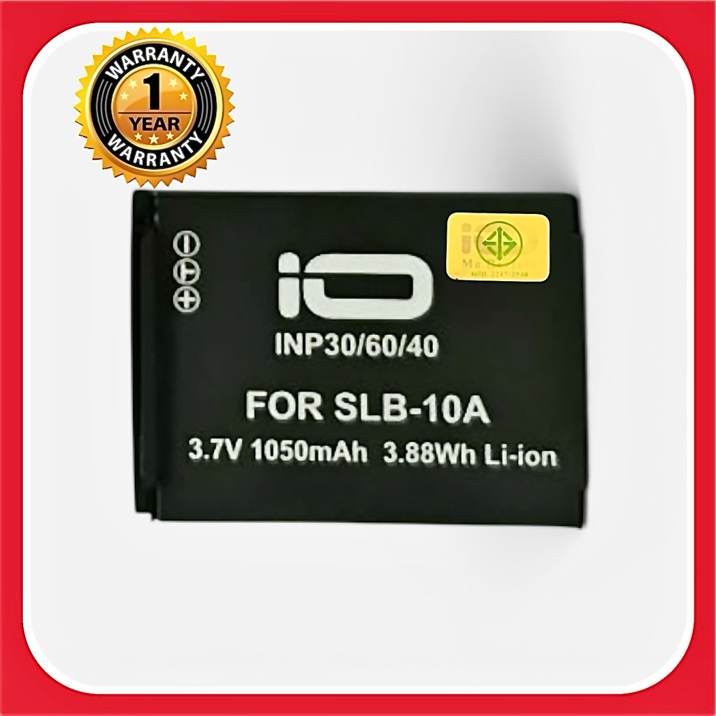 แบตเตอรี่กล้องซัมซุง SLB10A/Samsung Battery SLB 10A SLB-10A SLB10A คุณภาพเทียบเท่าใช้กับกล้อง
