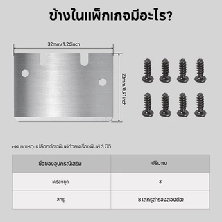 UniTak3D 3D Printer ที่ขูดพื้นเตียงความร้อน SK5 3PCS for Bambu Lab A1/mini/P1/X1 Series 3D186-3
