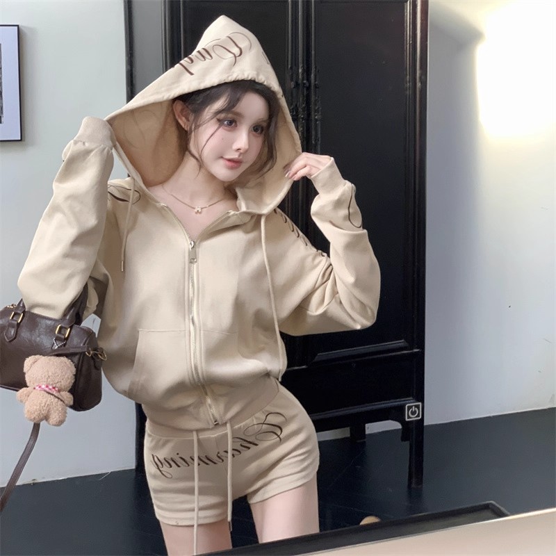 6สี ชุด2ชื้น ชุดลำลอง กรีนอักษร ทรงหลวม ออกแบบสวย สวยแก๋ #1501344