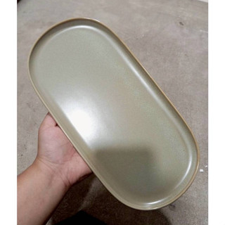 จานเปล ขนาด 12 นิ้ว จานยาว ถาดลายหินอ่อน ถาดเซรามิก จานกระเบ…