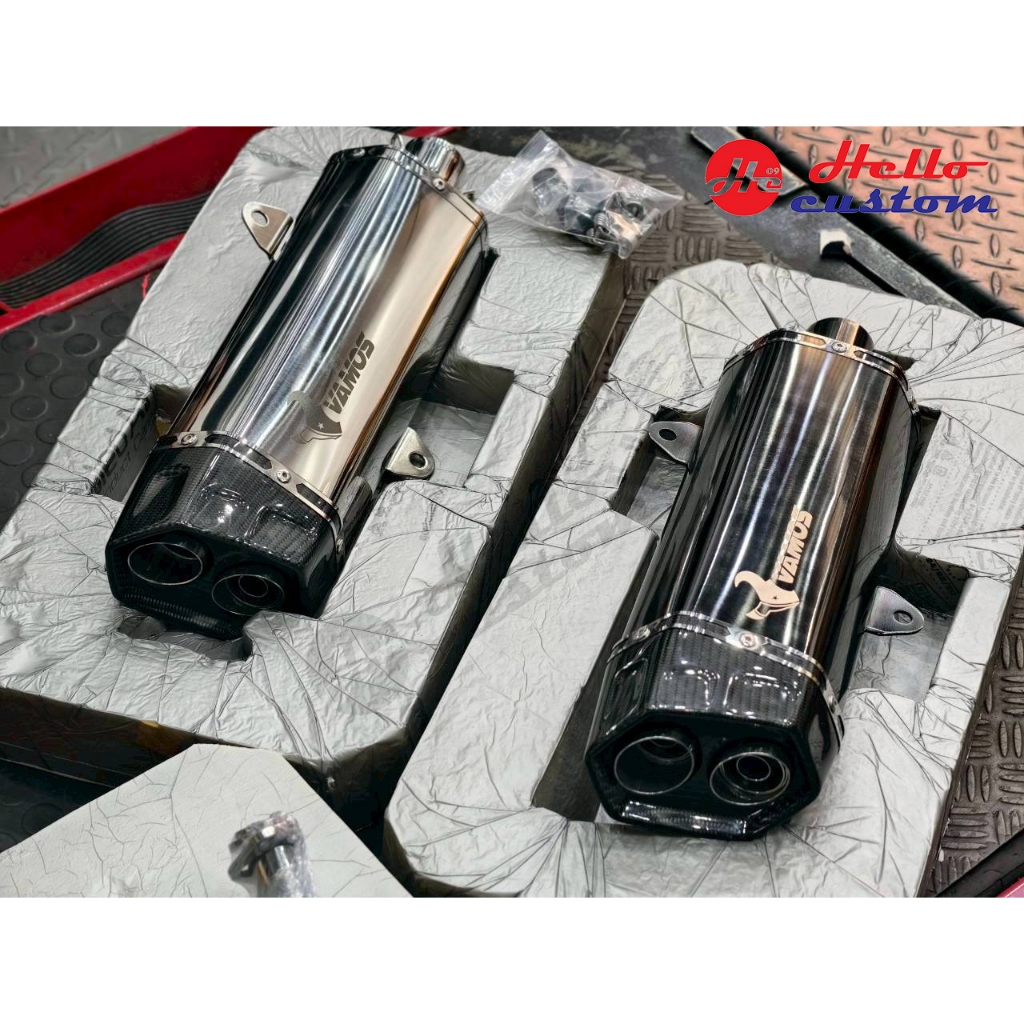 ท่อ Vamos พร้อมคอ (มี มอก.) Nmax 2020-2025 ท่อแต่ง ตรงรุ่น Nmax Turbo & STD