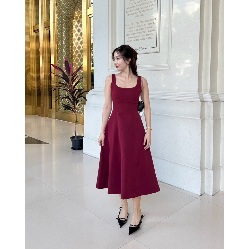 ORCHIDA - Square Neck Dress