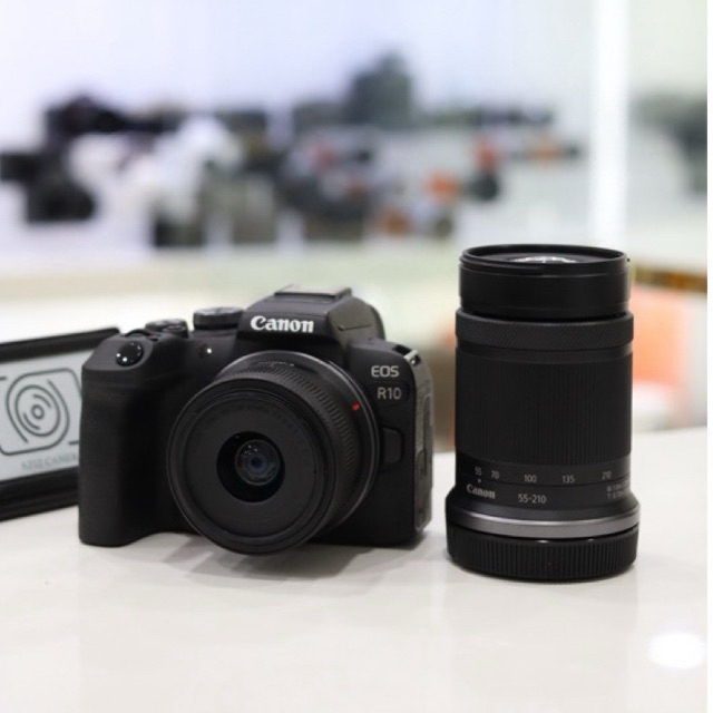 Canon R10 พร้อมเลนส์ซูมเทเลโฟโต้ 55-210 mm สภาพสวยมาก