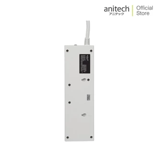 Anitech ปลั๊กไฟ 4 ช่อง 4 สวิตช์ รุ่น H7154-WH กำลังไฟ 3500 วัตต์ สายยาว 5 เมตร