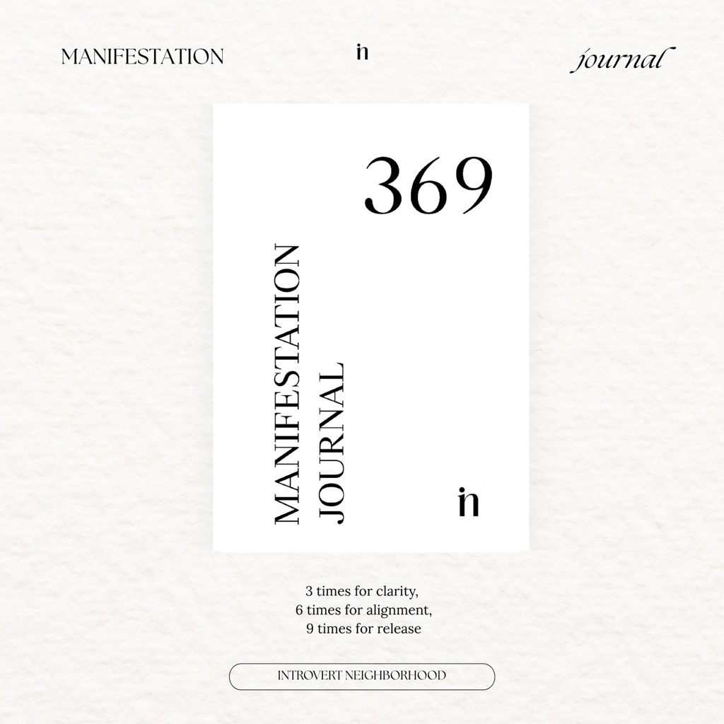 สมุดบันทึก 369 Manifest Manifestation Journal เขียนสิ่งที่คุณปรารถนา จิตดลบันดาล แมร์นิเฟสให้เป็นกลา