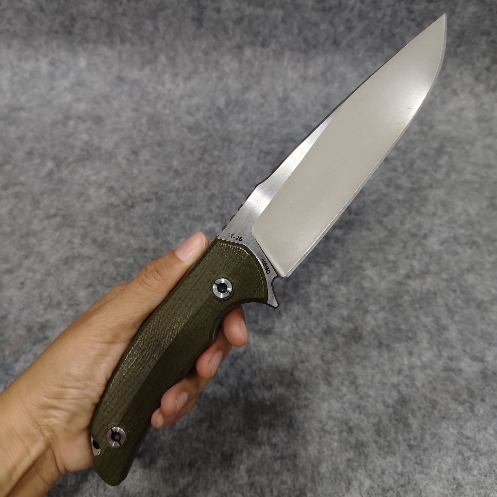 Sitivien ST26 แบรนด์แท้ มีดใบตาย Full Tang เหล็ก N690 พรีเมียม พร้อมซอง Kydex - รูปที่ 3