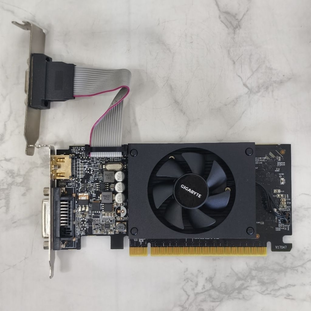 GIGABYTE GT710 DDR5 2G Low Profile มือสอง สำหรับใส่เคสเล็ก
