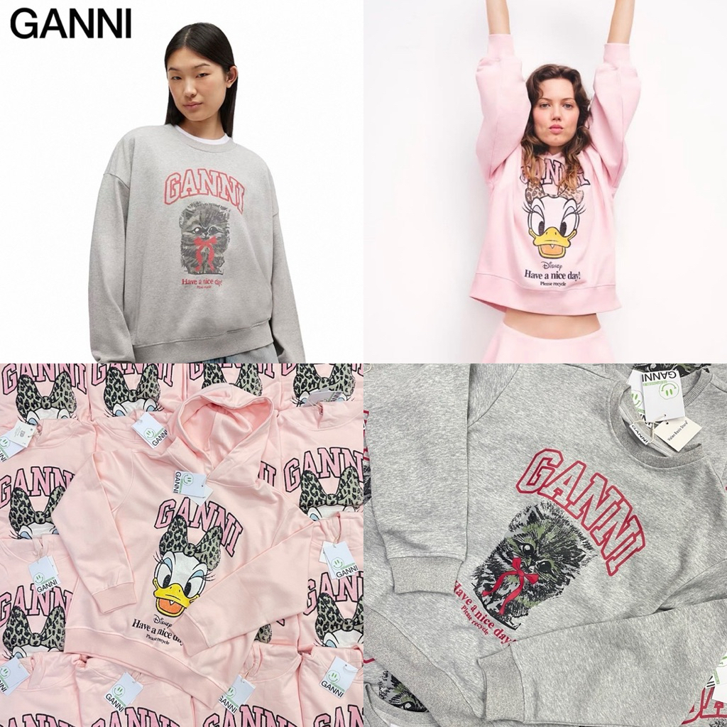 Ganni Daisy sweater 🧣🎄 เสื้อแขนยาวสเวตเตอร์ สกรีนลายน่ารักมากกก เข้ากับคริสมาสต์ช่วงนี้สุดๆ ใส่ง่าย