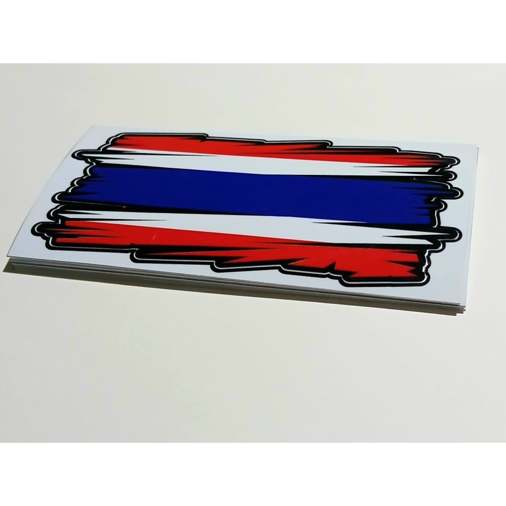 สติ๊กเกอร์ธงชาติไทย เท่ๆ ขนาด 13.4×6.6 cm.