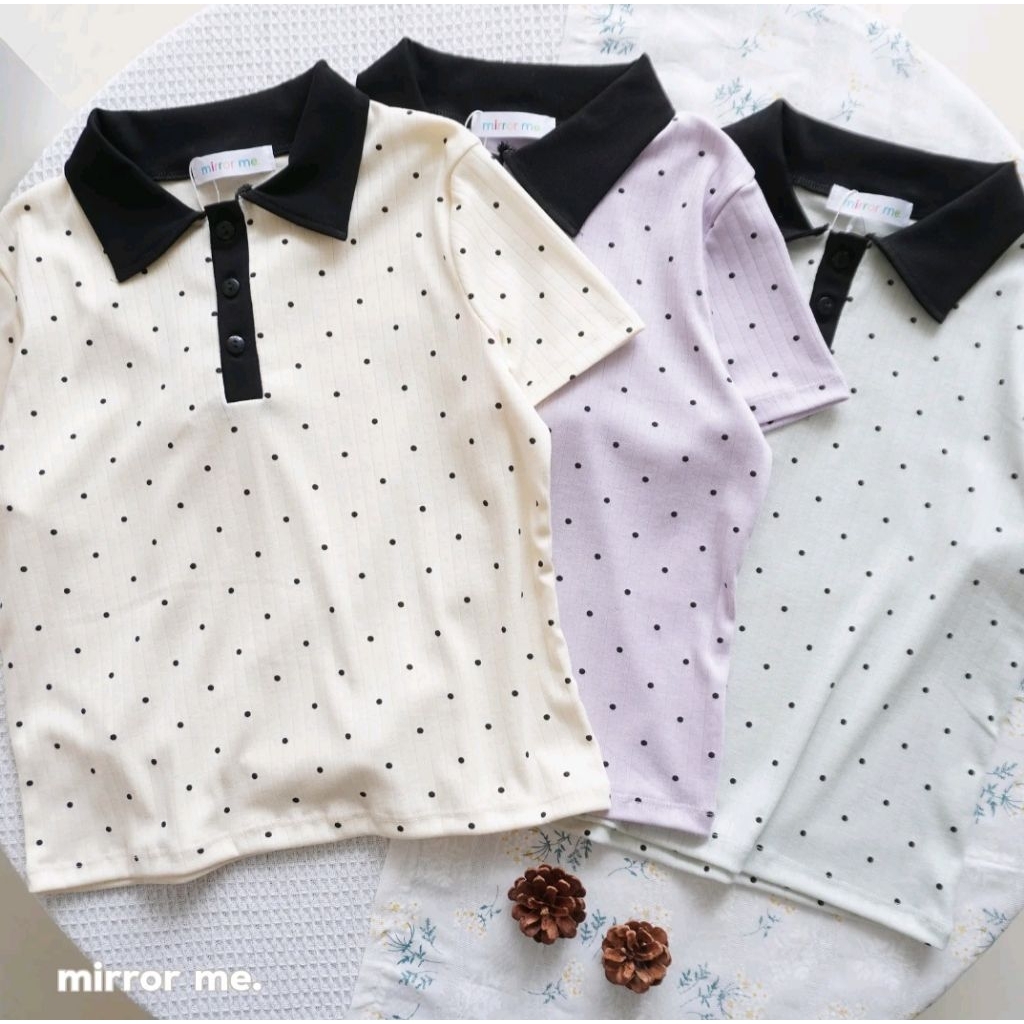 เสื้อยืดคอปก โพกาดอท