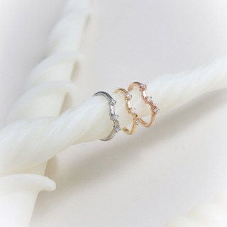 earika.earrings - snowy sway ring แหวนทรงคลื่นพลอยโอปอล วัสด…