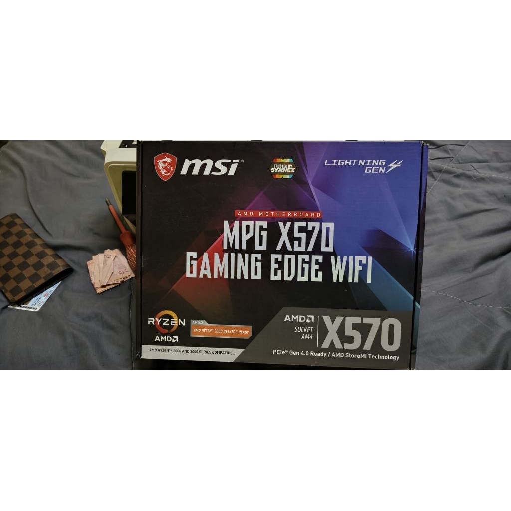 เมนบอร์ด AM4 มือสอง MSI MPG X570 GAMING EDGE WIFI พร้อมกล่อง
