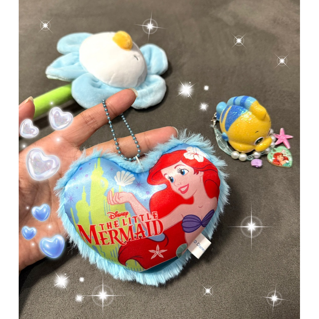 พวงกุญแจ Arial the little Mermaid/แอเรียลเงือกน้อย🩵❤️/Disney