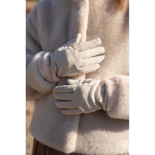 G02 Gloves Fur Rimmed ถุงมือกันหนาวบุขน ถอดนิ้วเล่นโทรศัพท์ได้
