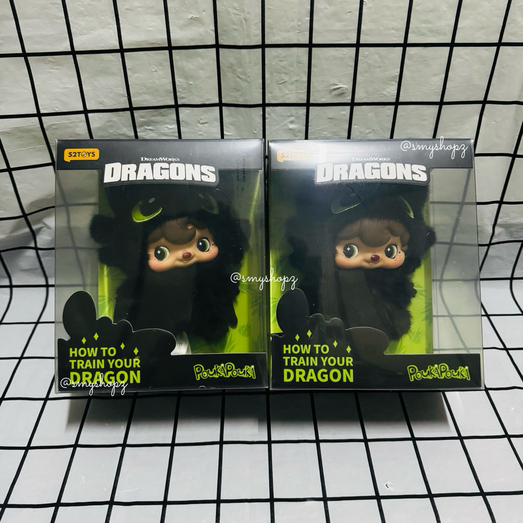 [พร้อมส่ง-มือหนึ่งไม่แกะ] 52 TOYS POUKA POUKA X HOW TO TRAIN YOUR DRAGON สี Night Fury