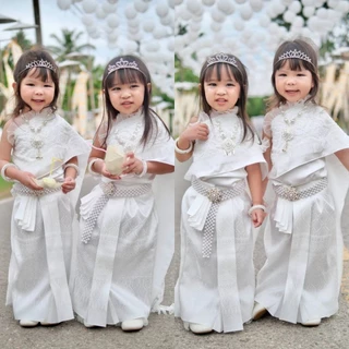 ชุดไทยเด็กรุ่น "แพรนวล" ~ AI Jung Clothes ชุดไทยเด็ก ชุดไทยใส่ออกงาน