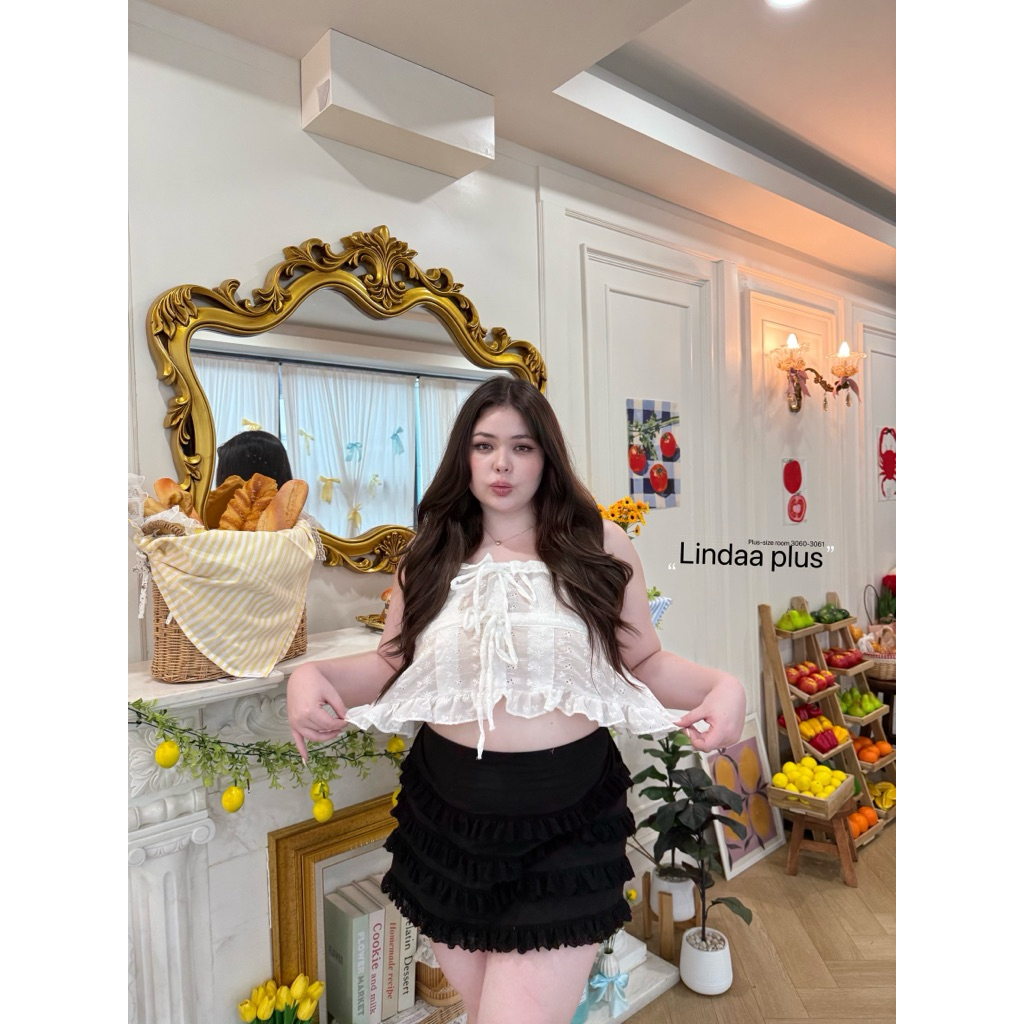 (LD) กระโปรง แต่งลูกไม้4ชั้น สวย เริ่ดมาก มีซับในกางเกงให้ ใส่กับอะไรก็สวย เสื้อผ้าสาวอวบอ้วน พลัสไซส์ ไซส์ใหญ่ ราคา ถูกที่สุด ดีลบีเคเค แกลเลอรีภาพที่ 5