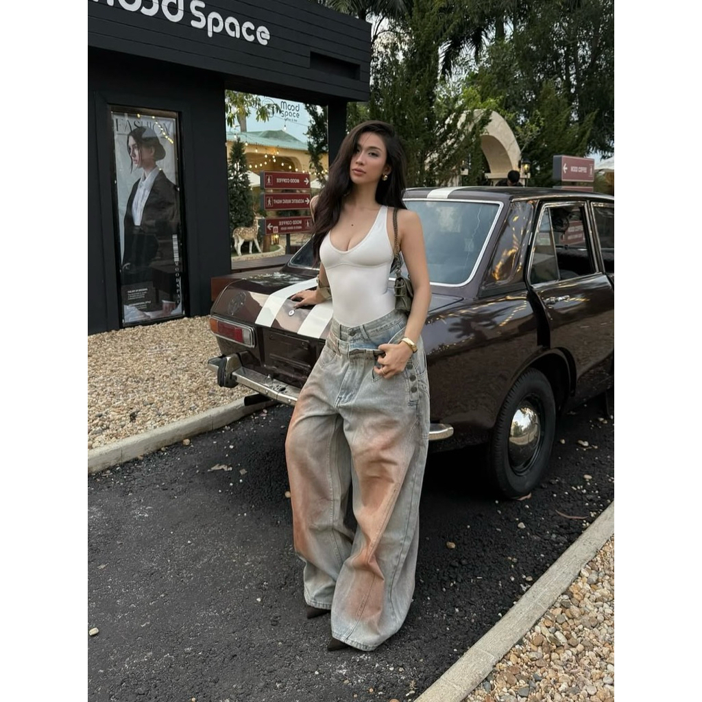 (Pre-order🇻🇳) 14-20 Day แบรนด์เวียดนาม HADES – DUNE RUPTUNE WASH JEANS | กางเกงยีนส์ทรงกว้าง สตรีท ว