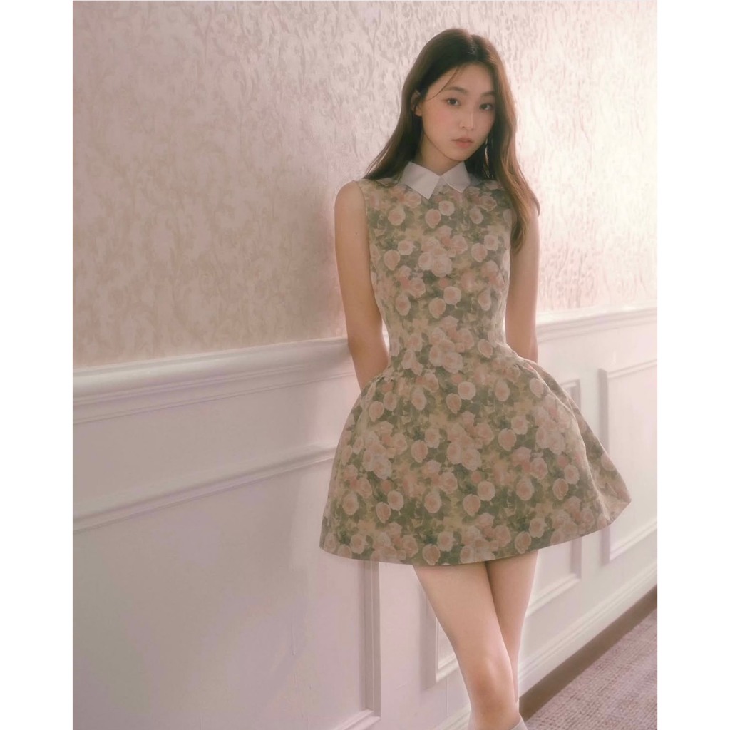 Mogwany พรี / Remi Flora Dress เดรสทรงสวย คอปก ผ้าใส่สบาย ใส่เที่ยว ใส่ออกงาน ใส่ทำงาน น่ารักมาก