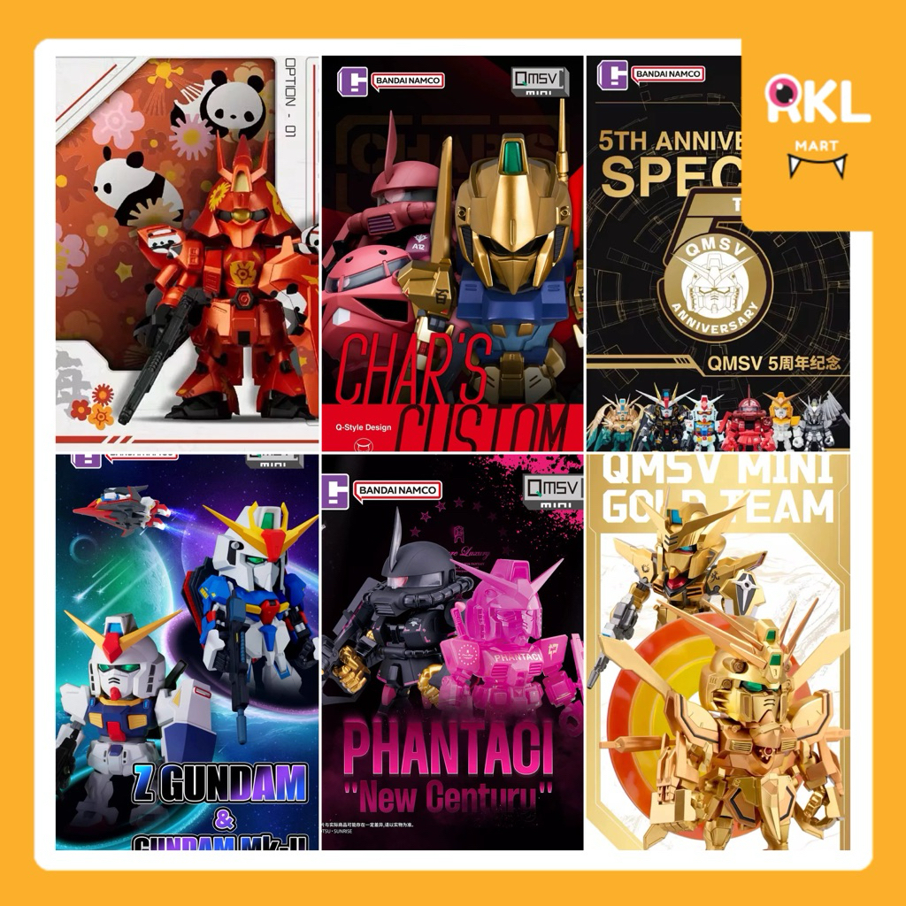 ☄️แยกตัว Qmsv-mini : รวมซีรีย์ Gold Team / New Century / Z Gundam & Mk-ll / 5th Anni. / Panda / Char