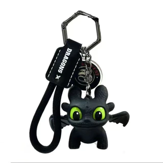(พร้อมส่ง) How to Train Your Dragon Toothless The wings can move keychain พวงกุญแจเรืองแสง