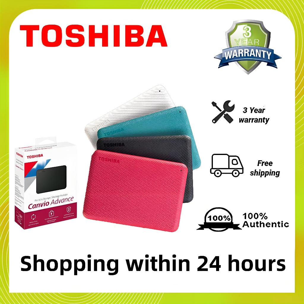 【จัดส่งตลอด 24 】1TB/2TB/4TB Toshiba Canvio Advance HDD Portable hard drives 2.5'' External Hard Disk