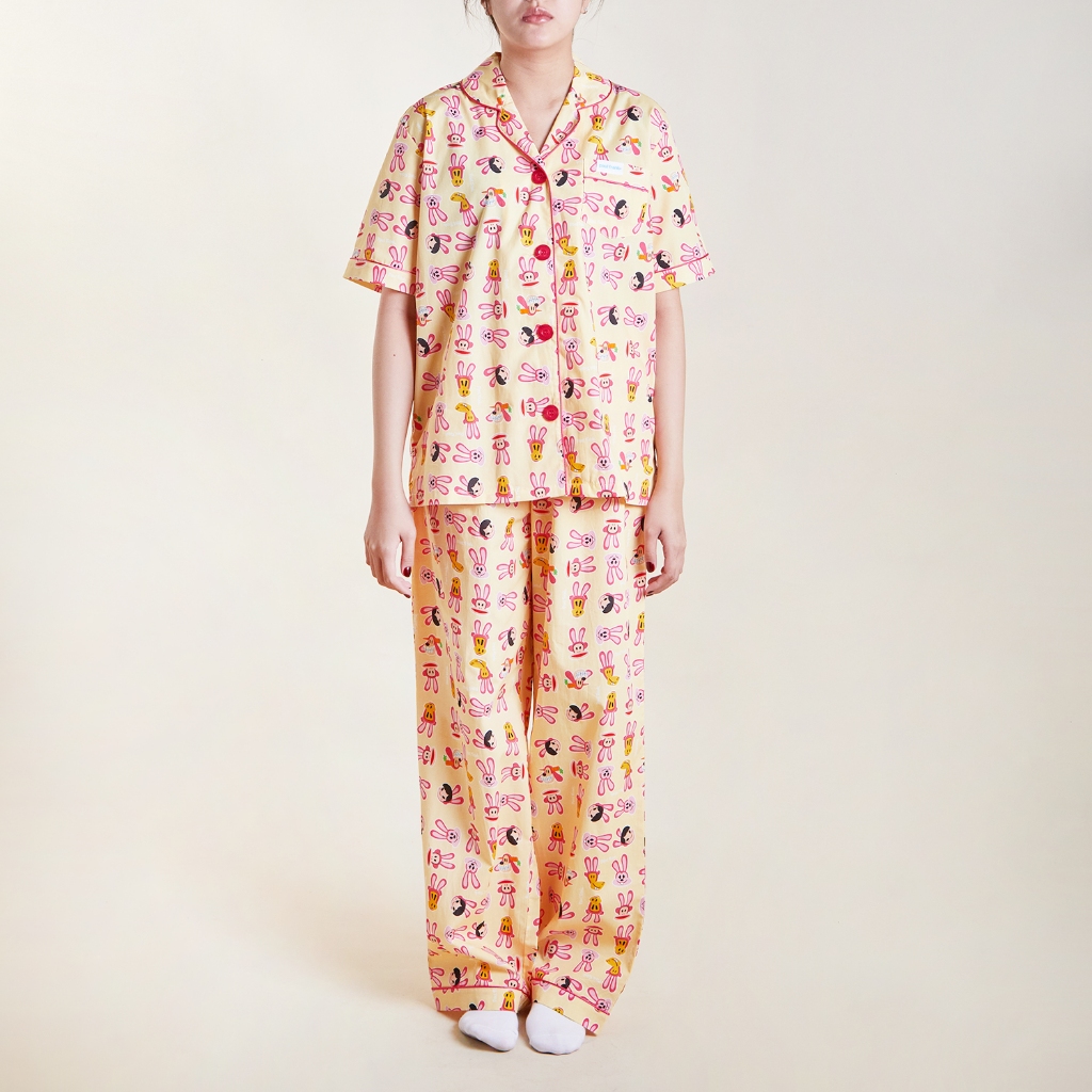 PAUL FRANK ชุดนอนกางเกงขายาวใส่ได้ทั้งชายและหญิง JULIUS AND FRIENDS PANTS SET