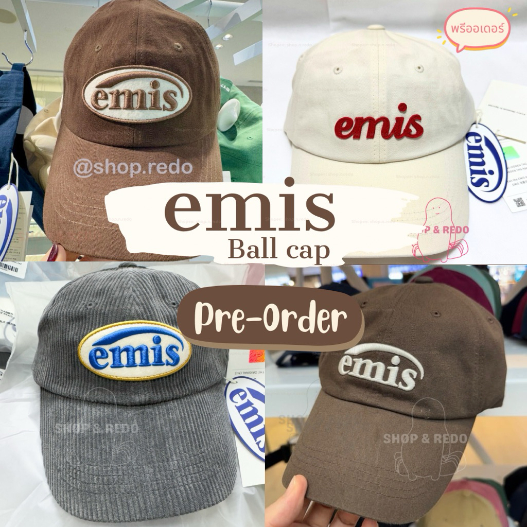 พรี หมวก Emis - BALL CAP ของแท้ 100% นำเข้าจากเกาหลี กดเว็บ Official เกาหลี และช้อปไทย Central