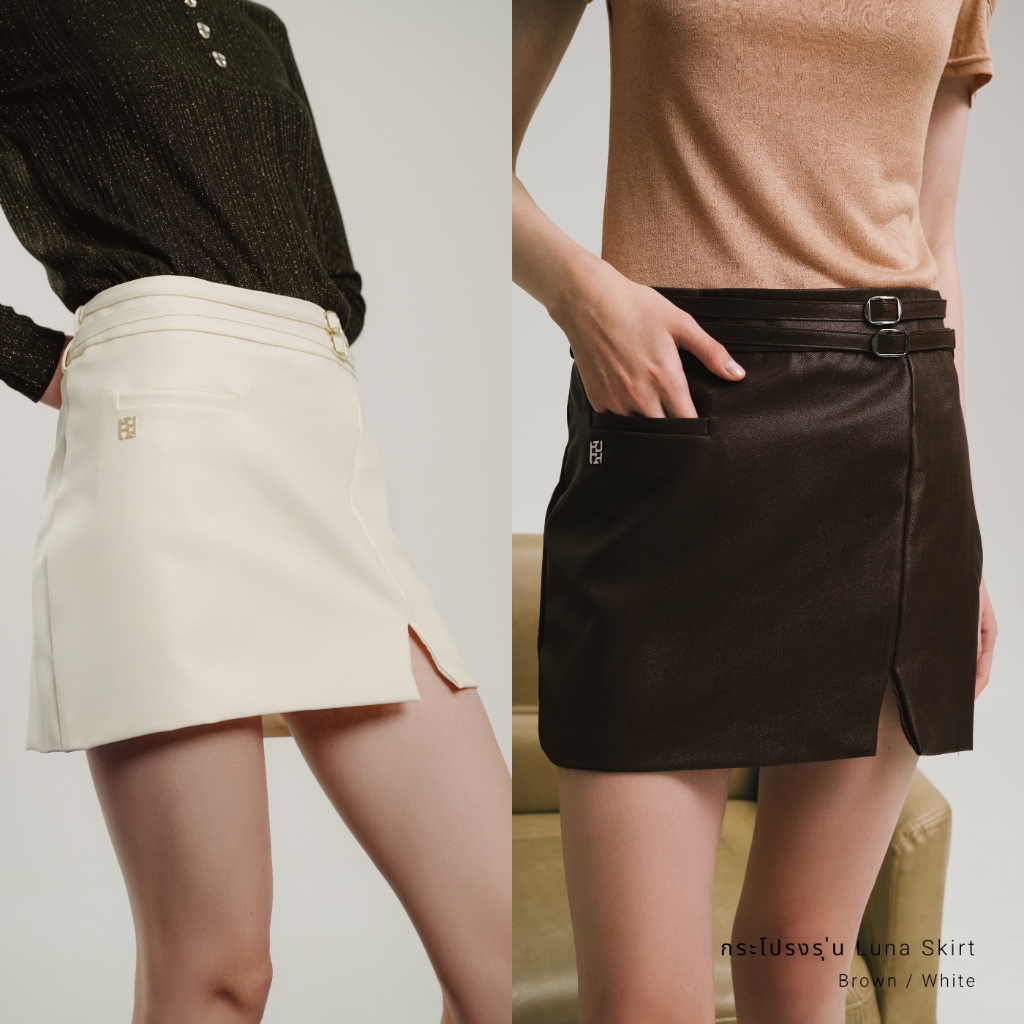 PAMECO - Luna Skirt [พร้อมส่ง] กระโปรงสั้นพร้อมเข็มขัด