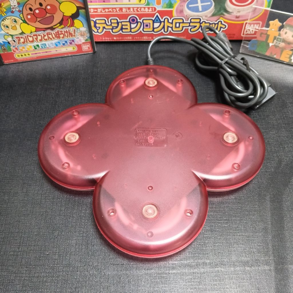 จอย Kids Station Controller Set สำหรับเครื่อง PS1 / PS2 พร้อมแผ่นเกม Anpanman 2 ของแท้จากญี่ปุ่น