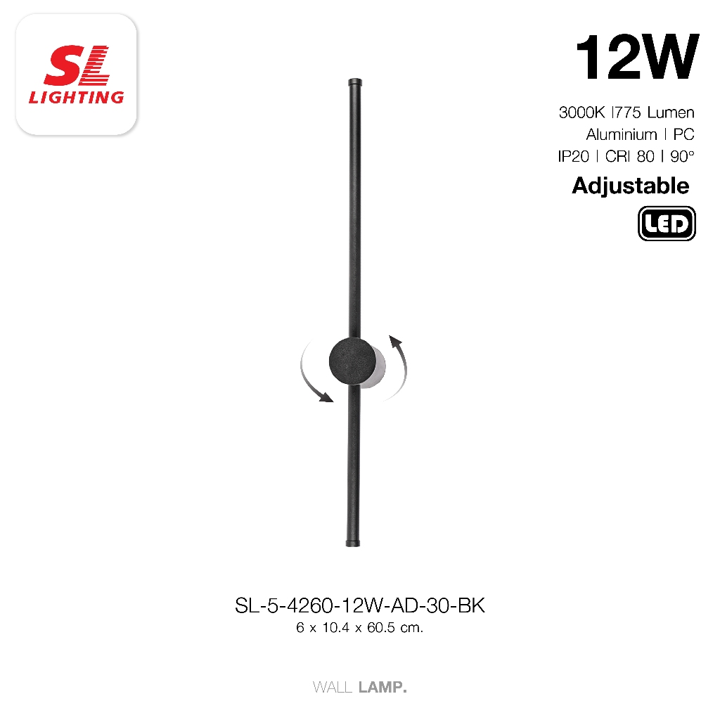 SL LIGHTING | Wall Lamp LED โคมไฟติดผนังภายในแอลอีดี รุ่น 4260,4380 มีให้เลือก 2 ขนาด ราคา ถูกที่สุด ดีลบีเคเค แกลเลอรีภาพที่ 4