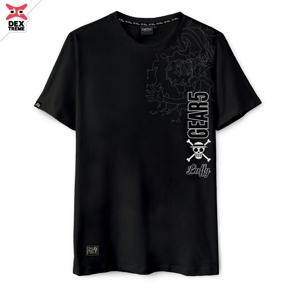Dextreme เสื้อยืดวันพีซ (DOP-2331) Tees One Piece GEAR 5 สีดำ และ สีขาว