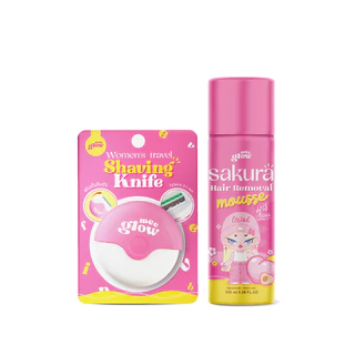 LIVETINED สเปรย์กำจัดขน ให้เรียบเนียนนุ่ม 100ml +มีดโกนขนแบบพกพาขนาดเล็ก｜ออกแบบพับ
