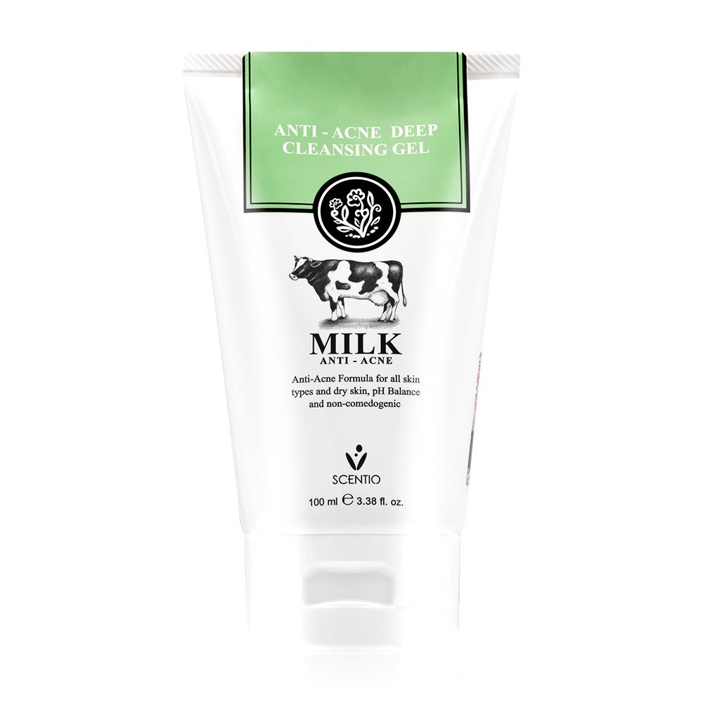 SCENTIO MILK ANTI ACNE DEEP CLEANSING GEL 100ML