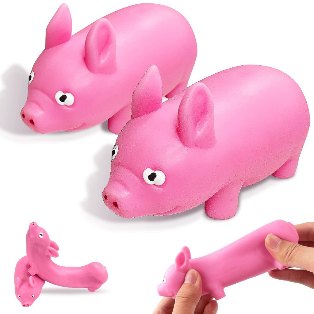 ของเล่นหมูยืดได้ TPR ปลอดภัย ขนาดเล็ก พกพาสะดวก