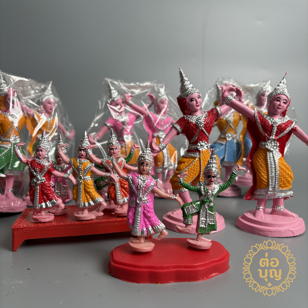 นางรำพลาสติก เครื่องตั้งศาล หลายขนาด 2เล็ก/5เล็ก/2ใหญ่ ตั้งศาลพระภูมิ พร้อมส่ง
