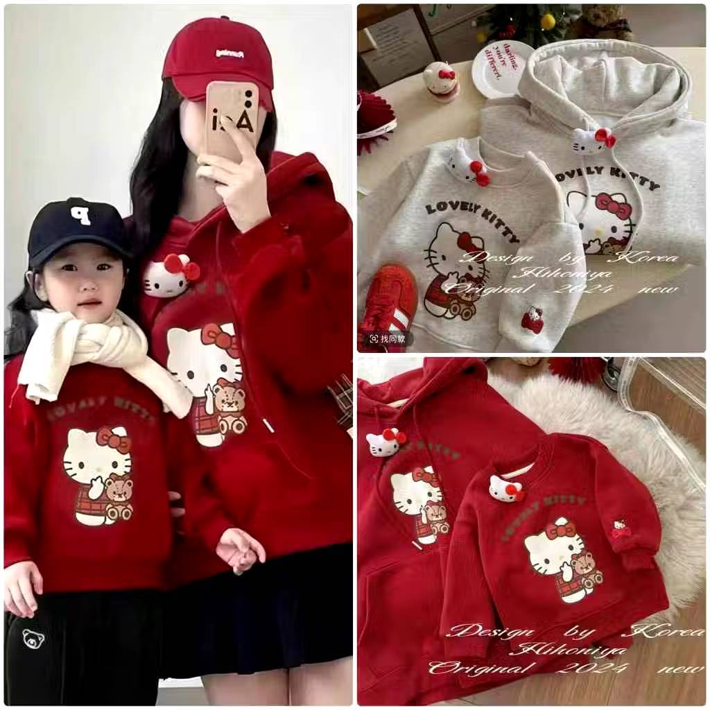 เสื้อแขนยาวกันหนาวคู่แม่ลูก พร้อมส่งในไทย