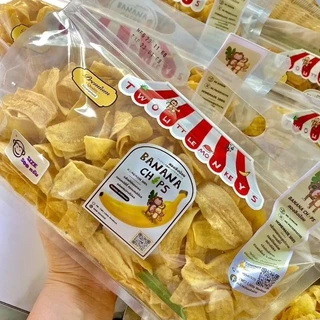 กล้วยสองลิงน้อย กล้วยไข่หอมทอง Special Size ครึ่งกิโล 500g. ถุงใหญ่ ออริจินอล (รสหวาน) (กล้วยกรอบ)