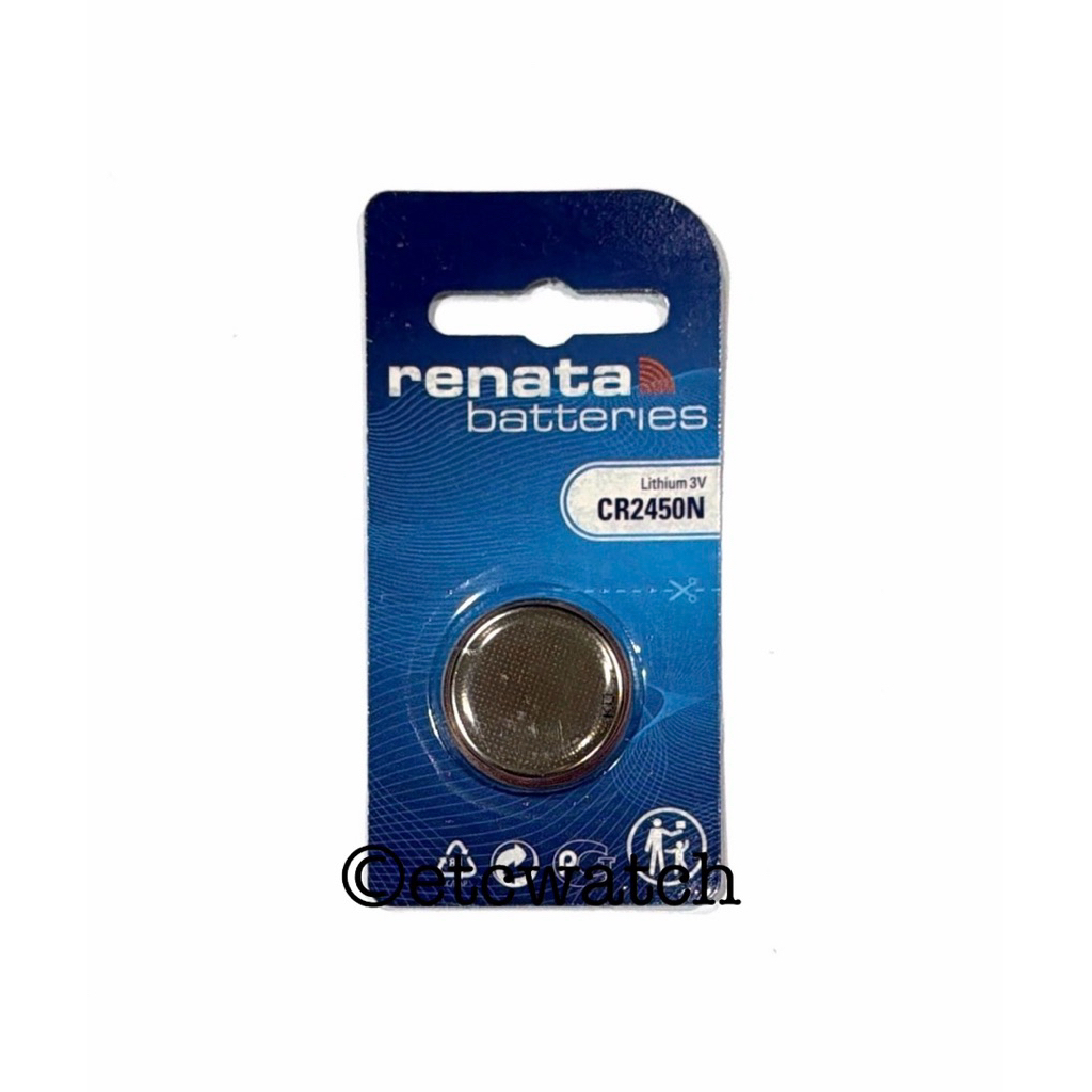 พร้อมส่ง> ถ่านกระดุม Renata CR2450N / CR2450 ใช้กับรีโมทรถยนต์ BMW 1 ก้อน